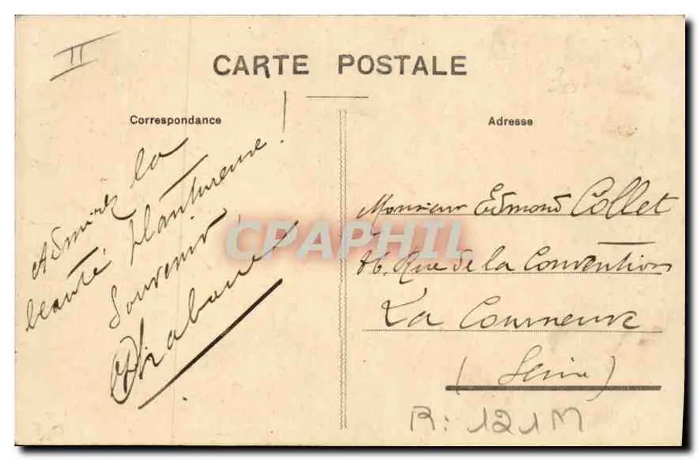 Jovem Auvergnate — Tipo de Auvergne n°2829 — MT - Verso