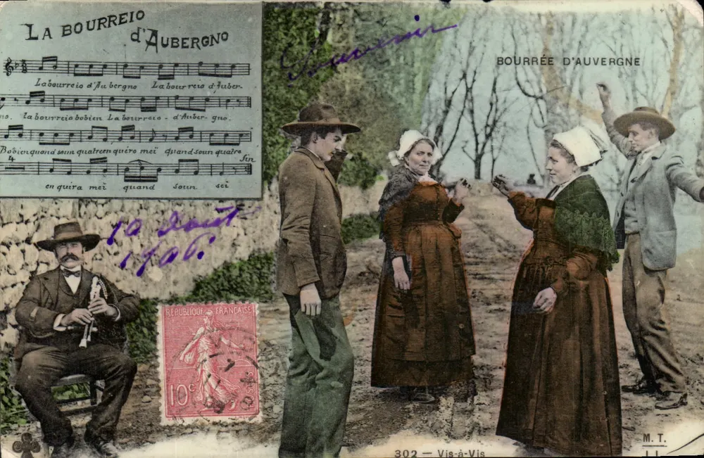 Bourrée de Auvergne — dança tradicional — M.T. Vis-à-Vis n°302 - Frente