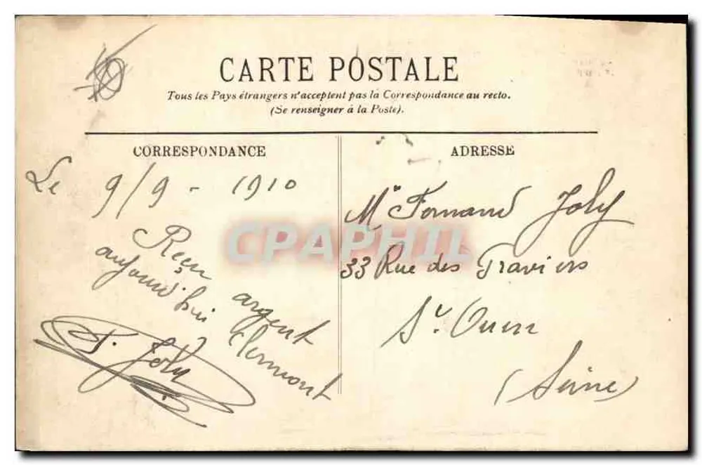 A Auvergne — Interior de uma casa auvergnata — LL. n°11 - Verso