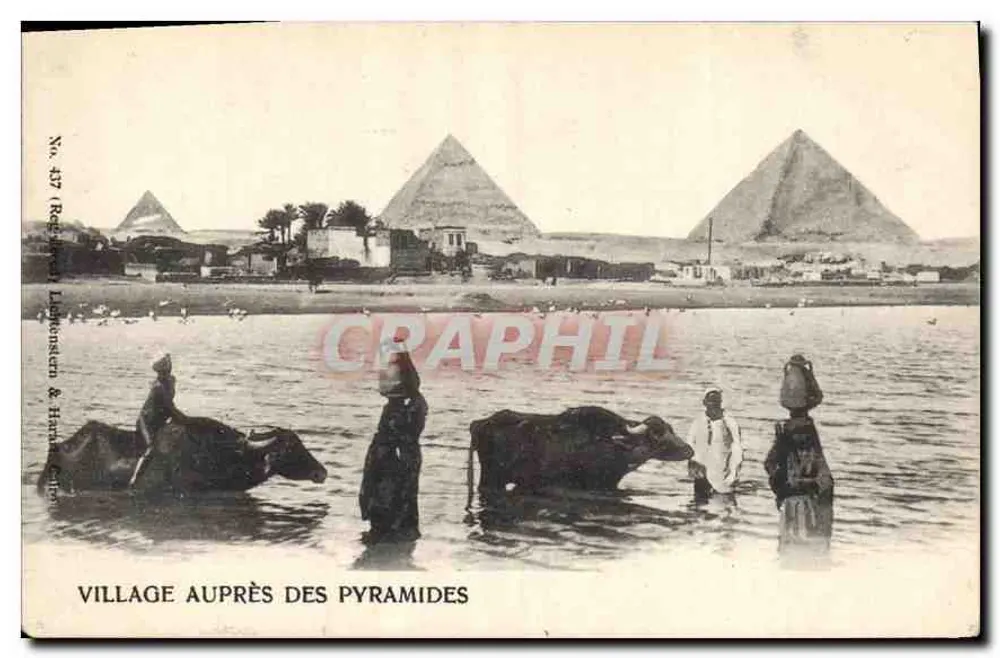 Vila perto das Pirâmides — Egito — Lithographie & Harla, n° 437 - Frente