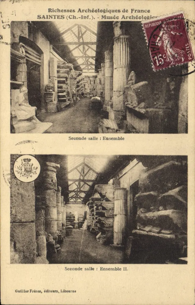 Saintes (Charente-Inférieure) — Musée Archéologique — Deuxième salle : Ensemble II — Guillotier Frères, Libourne - Recto