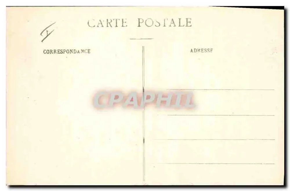 Troyes - Praça da Prefeitura — « O Rapto », grupo em bronze de Suchetet — editor A.D., n° 175 - Verso