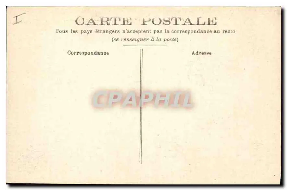 Tours - A Prefeitura, vista tirada dos jardins — Grand Bazar, Tours, n° GB 17 - Verso