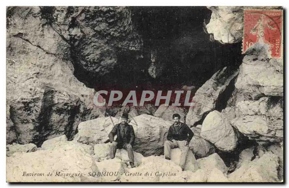 Umgebung von Mazargues - SORMIOU - Grotte d'î Capêlan - Vorderseite