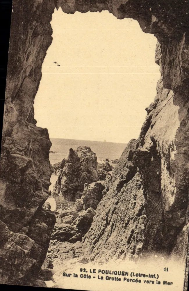 Le Pouliquen (Loire-Inf.) — Die Durchgebohrte Höhle zum Meer — Verlag F. Théodore, Nantes, n° 92 - Vorderseite