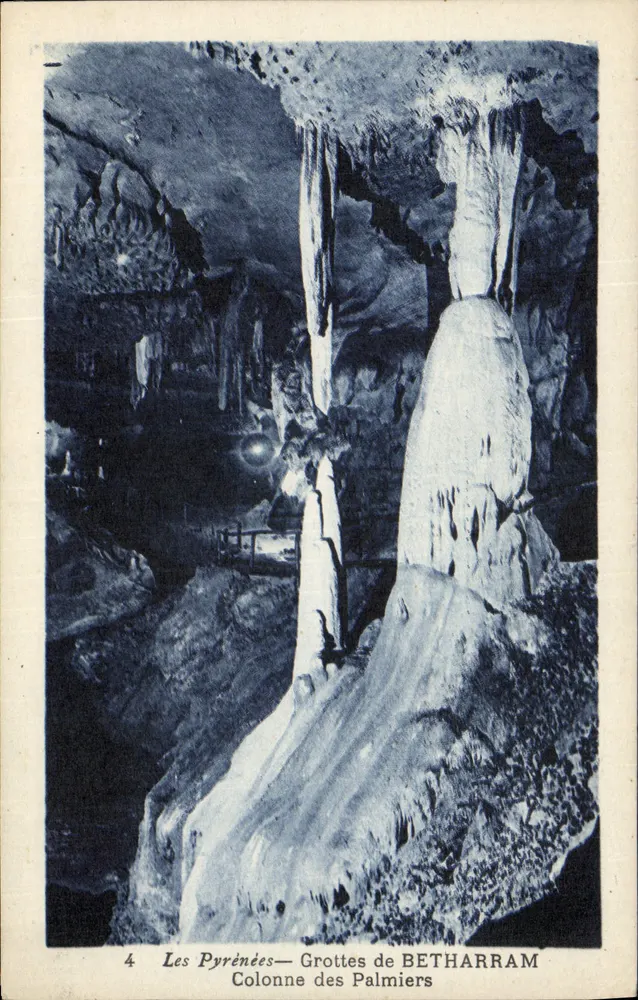 Die Pyrenäen — Höhlen von BETHARRAM — Säule der Palmen - Vorderseite