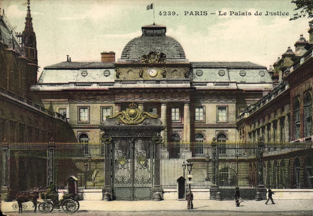 PARIS — O Palácio de Justiça — Editor E.D.O. n° 4239 - Frente