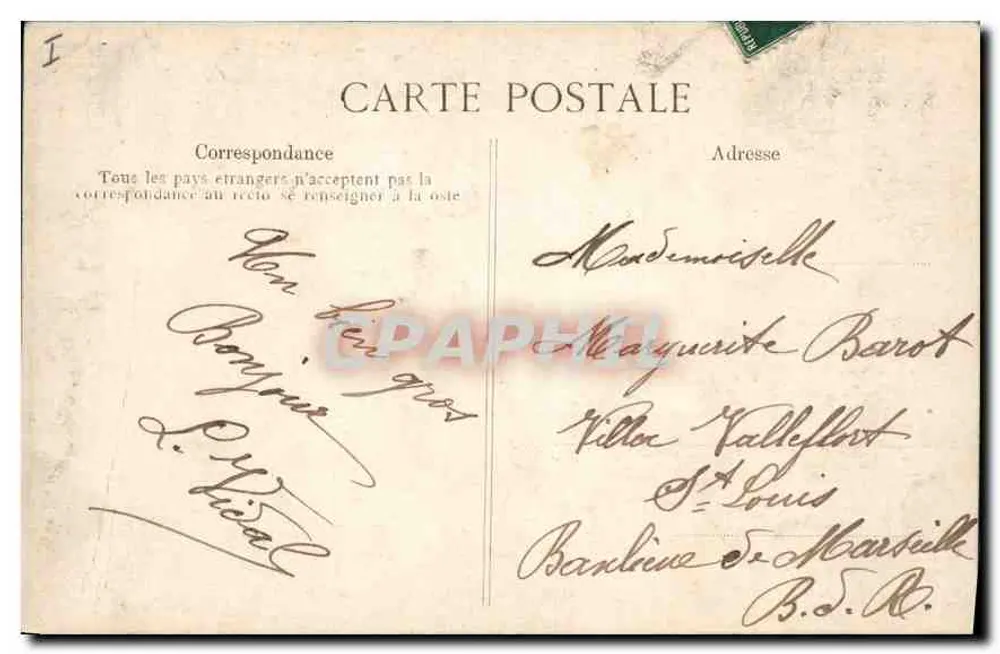 Poitiers — O Palácio de Justiça — H. W. T. - Verso