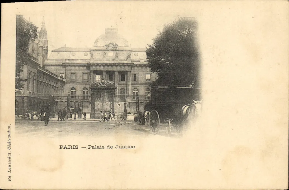 PARIS — Palácio de Justiça — Ed. Laussedat, Châteaudun - Frente
