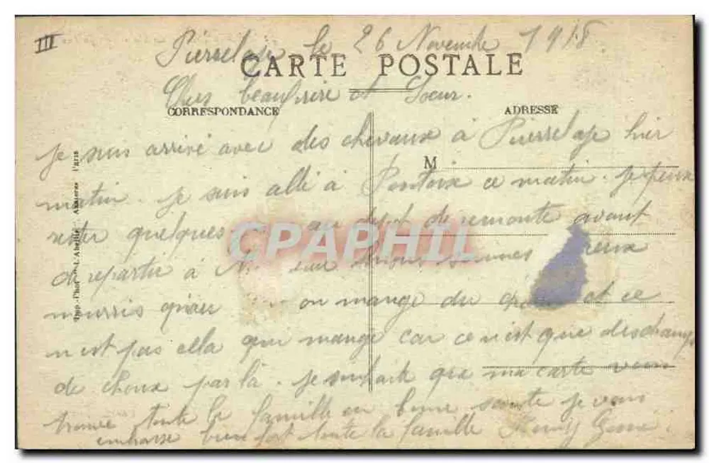 Fontoisse — Pałac Sądowy — A. Asnière, n°72 - Rewers