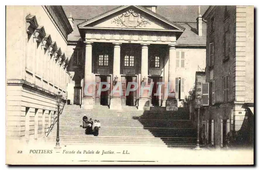 Poitiers — Facade del Palazzo di Giustizia — LL. n°22 - Recto