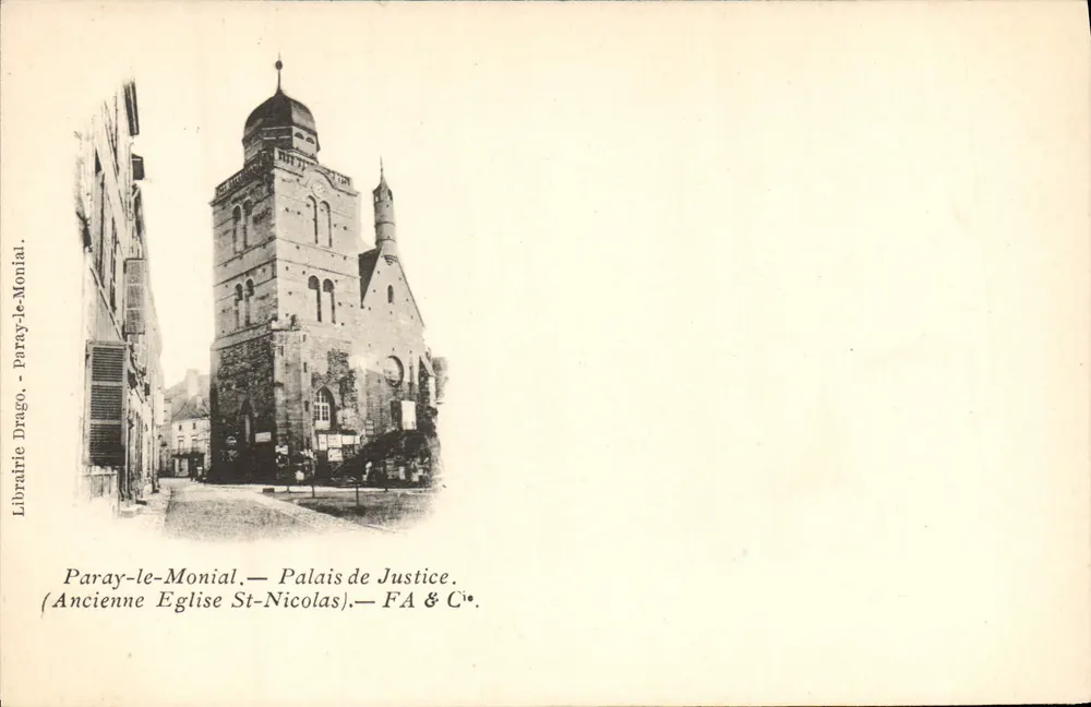 Paray-le-Monial — Palast der Justiz (Ehemalige Kirche St-Nicolas) — Buchhandlung Drago & Cie - Vorderseite