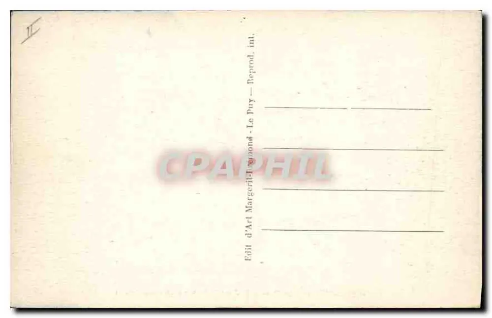 Le Puy — Das Justizpalast und die Alleen des Breuil — M. B. n° 7549 - Rückseite