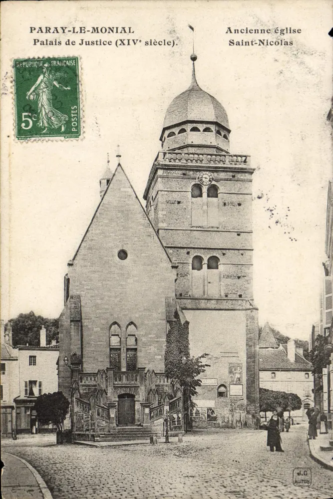 Paray-le-Monial — Alte Kirche Saint-Nicolas und Gerichtsgebäude (14. Jahrhundert) — Verlag ALTUN - Vorderseite