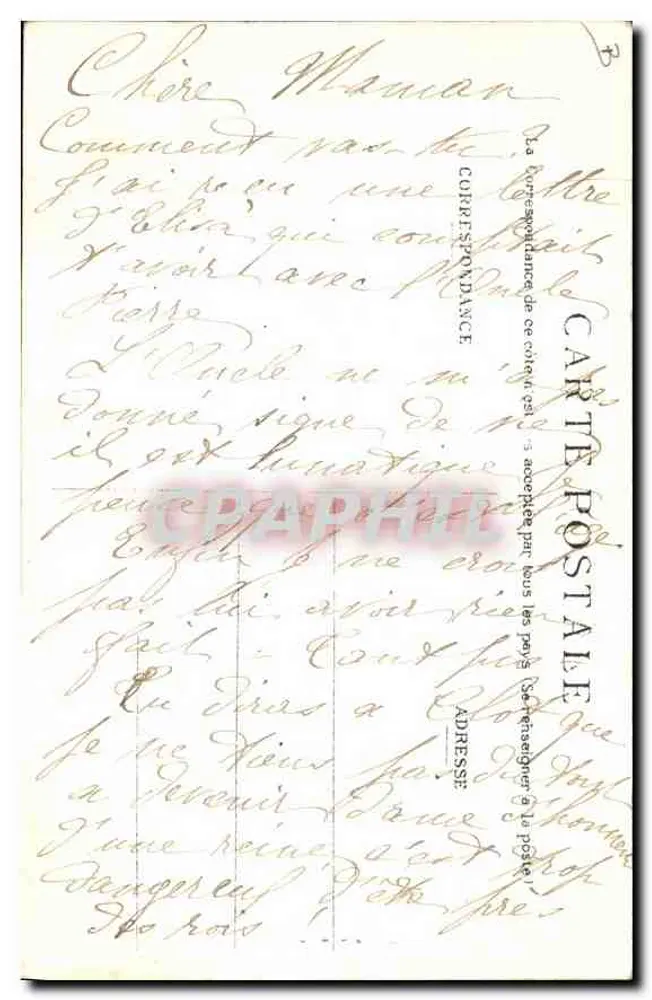 Cenas do Bourbonnais — Uma partida de Bésy — Board, édit. Châteauroux - Verso