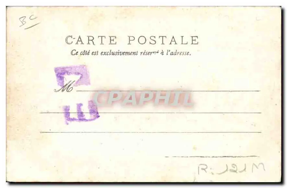 Paisagem da Auvergne — Montanhas e vacas — Editor M. M. n°272 - Verso