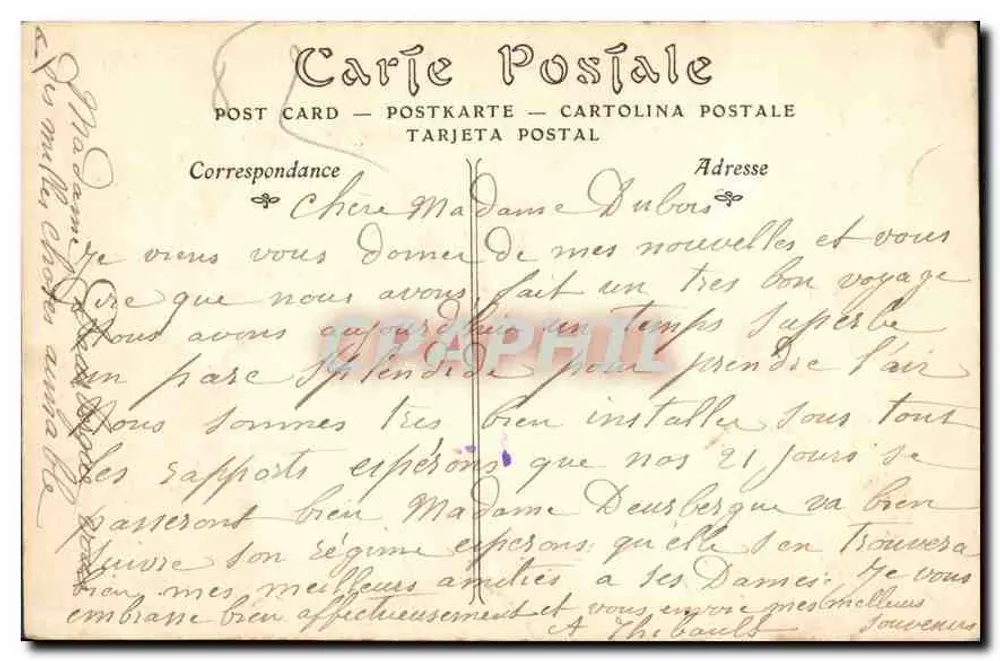 Auvergne — Uma Noce — ND Pbol. n°101 - Verso