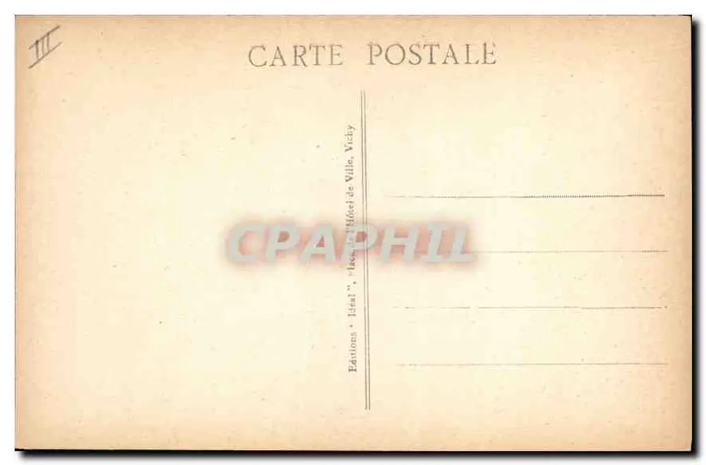 Intérieur Auvergnat — Types d'Auvergne — Éditeur Idéal, n° 181 - Verso
