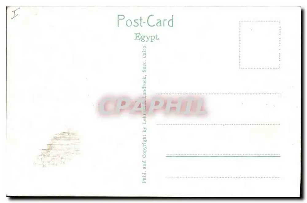 Cairo — As Pirâmides — n° de série 2044 - Verso
