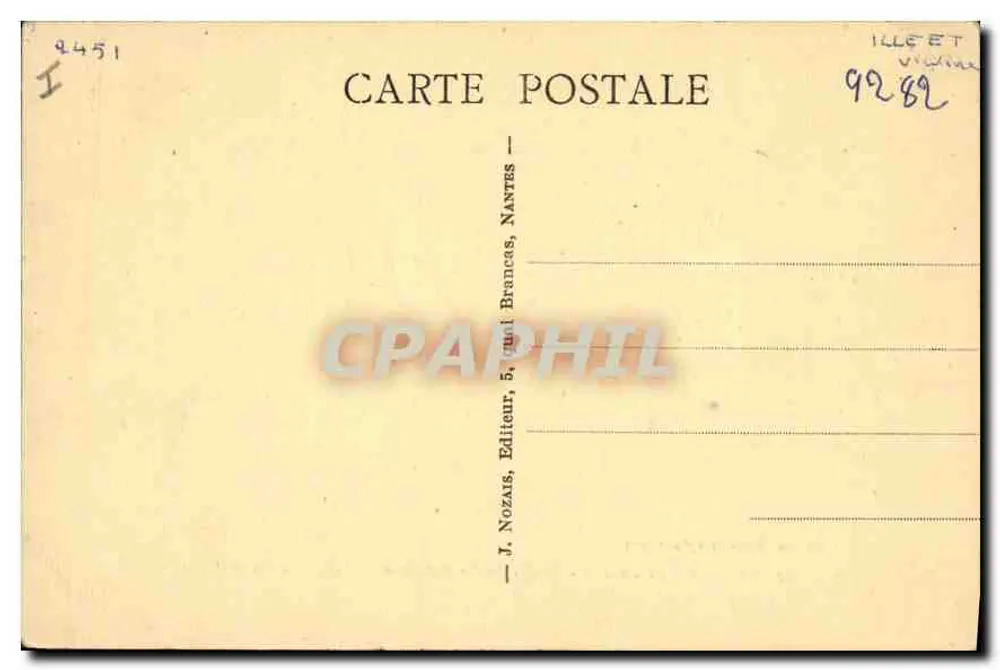 Rennes (Ille-et-Vilaine) — Innenansicht des Palais de Justice, das Assizesgericht — Éd. des Nouvelles Nantaises, n°22 - Rückseite
