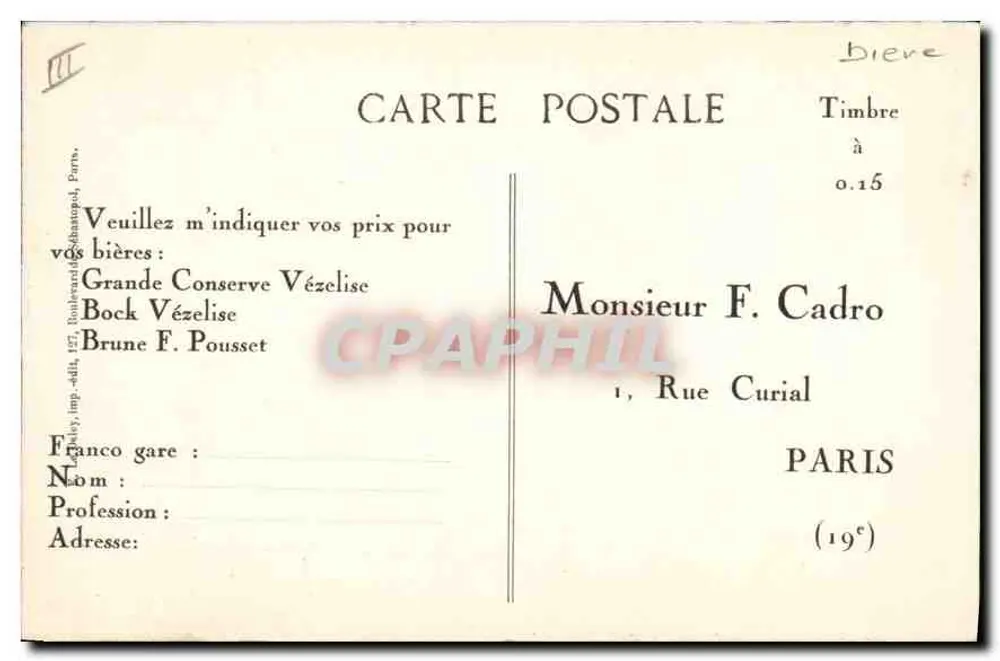 Ruinen von Louvain — 1914 — Verlag ELD - Rückseite