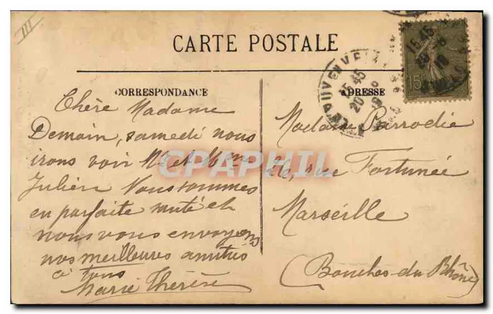Le Puy — Basilika Notre Dame du Puy. Innenansicht des Klausurhofes — LL. n°44 - Rückseite