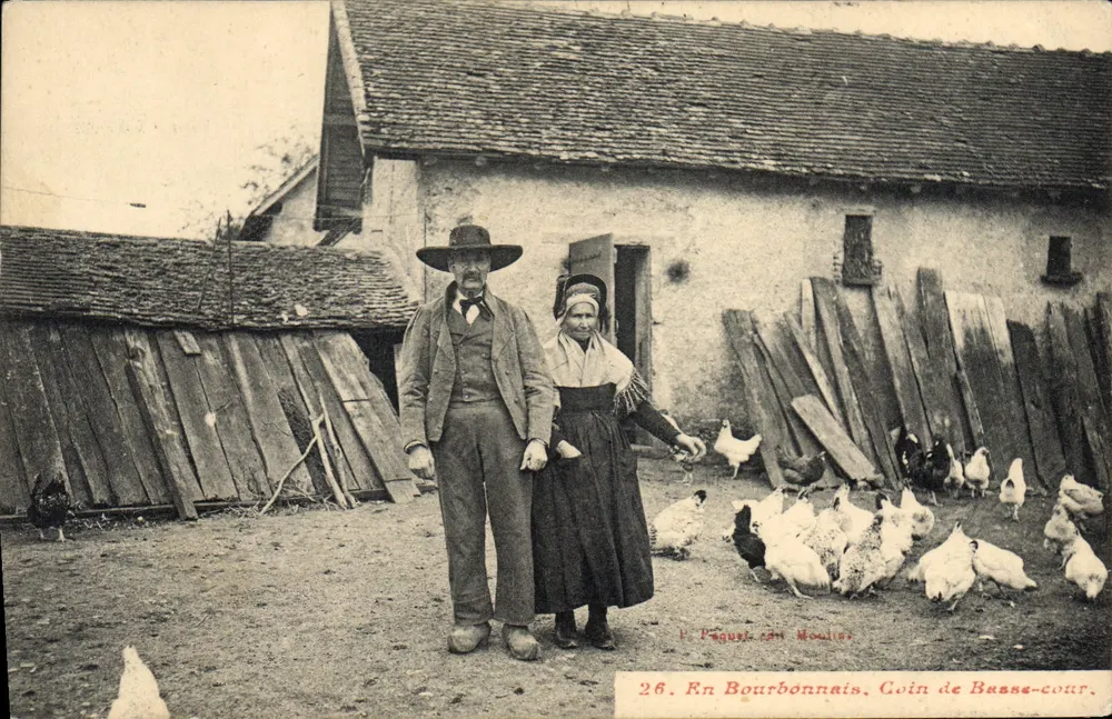 Em Bourbonnais — Canto de Basse-cour — P. Paguet, con. Woollier, n°26 - Frente
