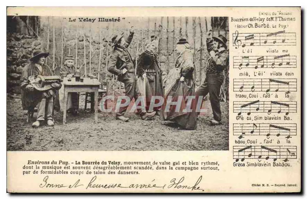 Bourrées do Velay — Extrait du Répertoire de M. F. Thomas — Edições Marguerit-Brissaud, Le Puy - Frente