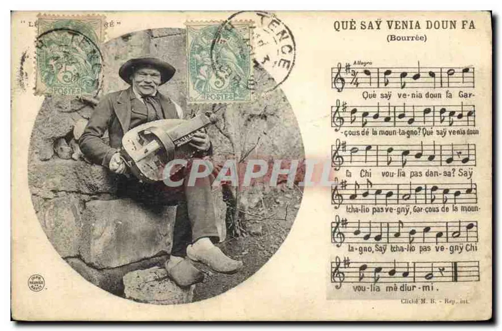 Musiker mit Mandoline — Bourrée — Verleger M. B. - Rep. int. - Vorderseite