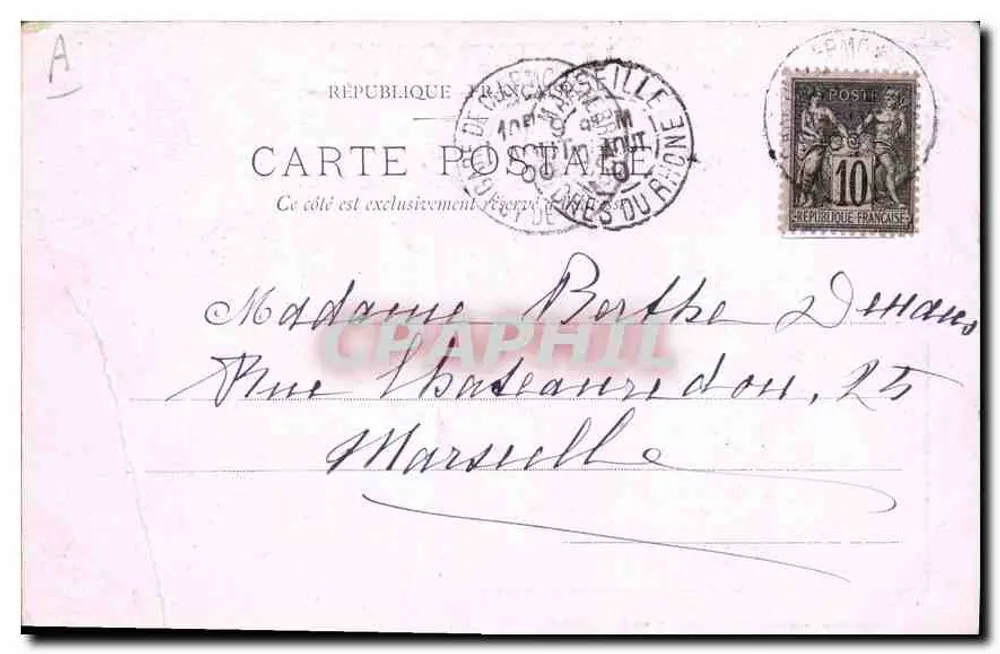 Auvergne — La Bourrée — Éditeur: Modèle Depost, rue de l'Écu, Clermont-Ferrand - Verso