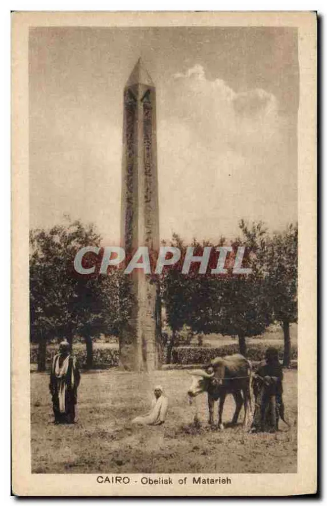 Kairo - Obelisk von Matarieh — Verlag The Cairo Postcard Trust, Serie 606 - Vorderseite