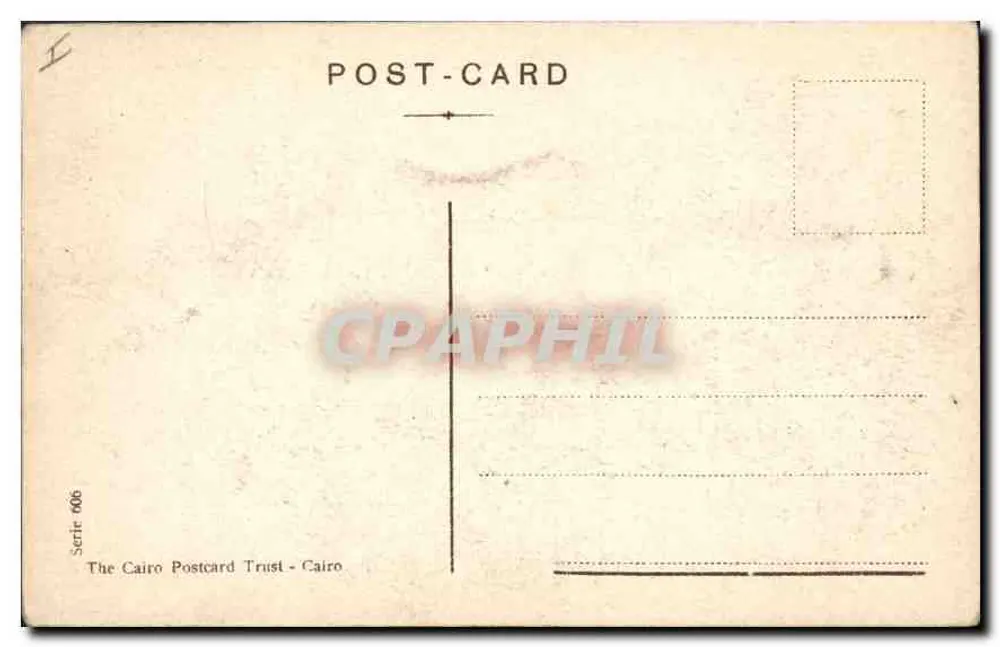 Kairo - Obelisk von Matarieh — Verlag The Cairo Postcard Trust, Serie 606 - Rückseite
