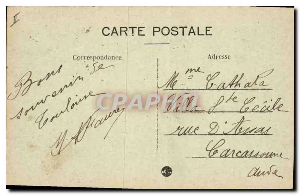 Toulouse — Die Präfektur und das Portal der Kathedrale — L. M. - Rückseite