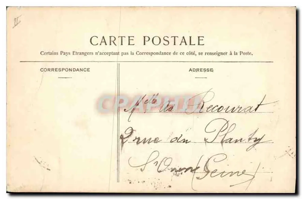 Versailles — A Prefeitura — P. HELMUNBER & Cie, fot. Nancy - Verso