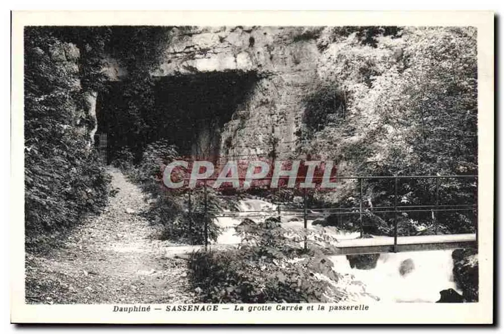 Dauphiné - Sassenage — Die Quadratische Höhle und die Brücke - Vorderseite