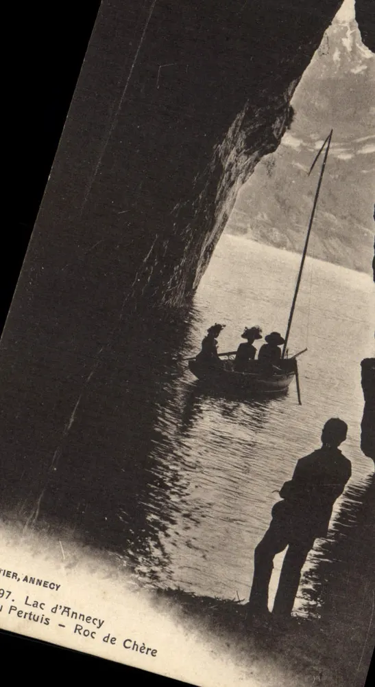 Lago de Annecy — Roc de Chère — Editor: PIERIER, ANNECY — Número de série: 97 - Frente