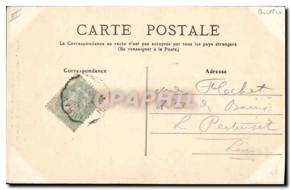 Quiberon - Wilde Küste, Bogen der Grotte Port-Bara — Morbihan — Antike Ansichtskarte n°189 - Rückseite