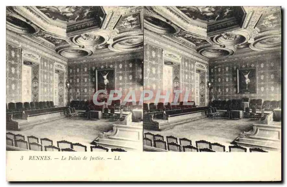 Rennes — O Palácio de Justiça — LL - Frente