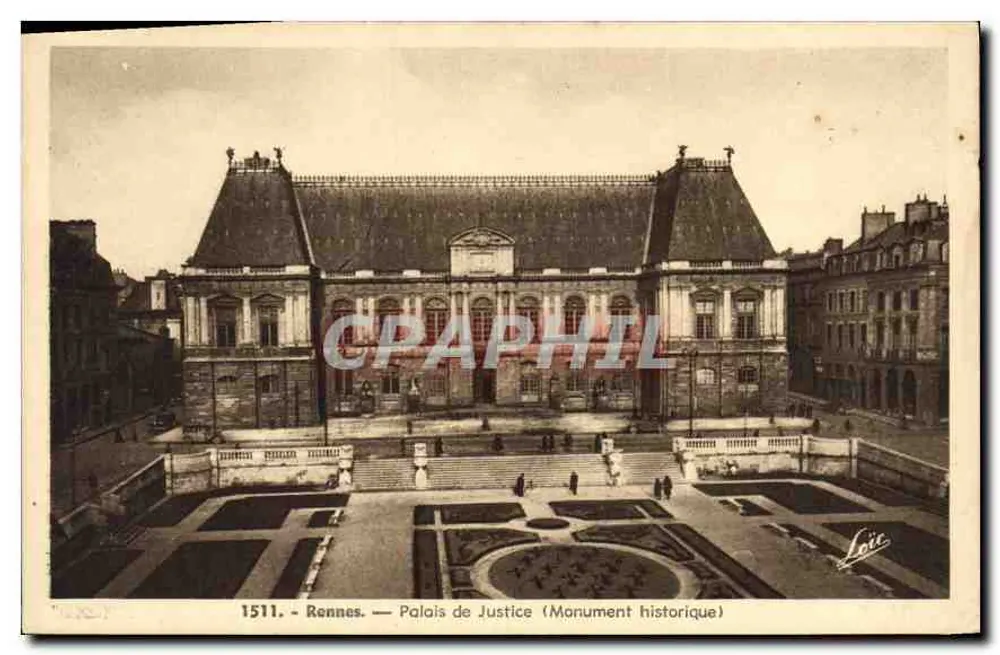 Rennes — Palast der Gerechtigkeit (Historisches Monument) — Verlag Laurent, Nr. 1511 - Vorderseite
