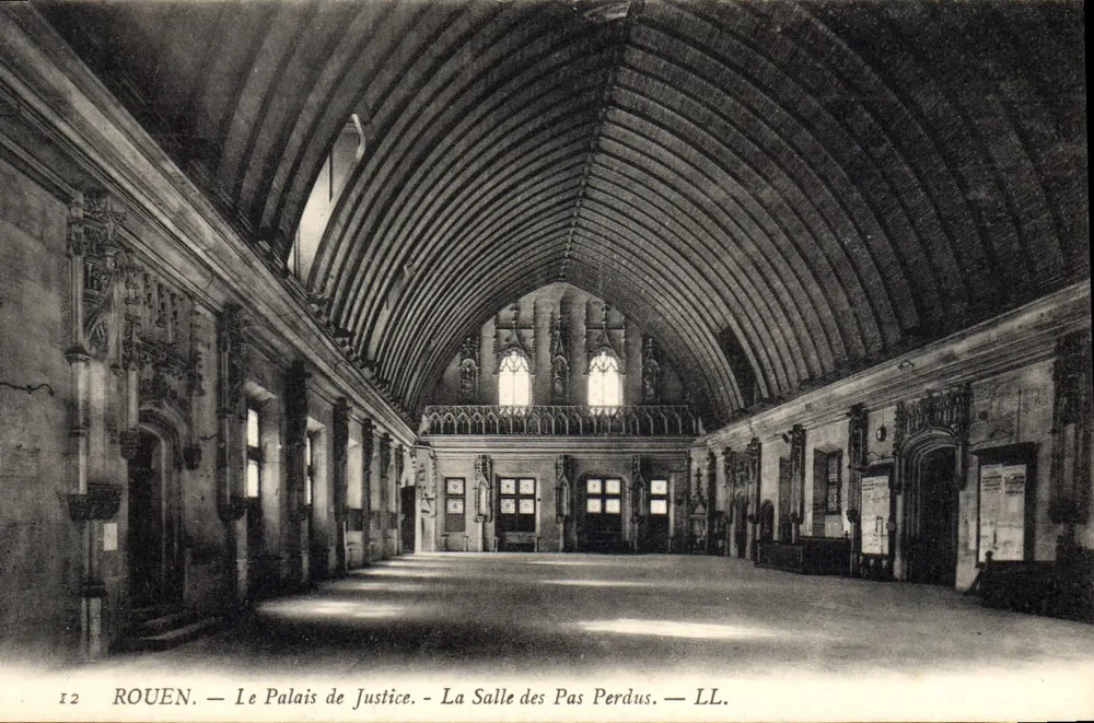 Rouen — Das Palais de Justice — Die Salle des Pas Perdus — LL. — Nr. 12 - Vorderseite