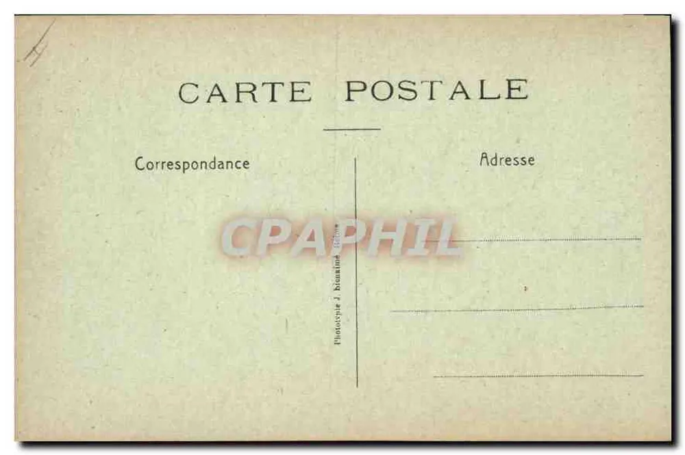 Reims em ruínas — Place du Palais de Justice — L. Michaud, editor, Reims - Verso