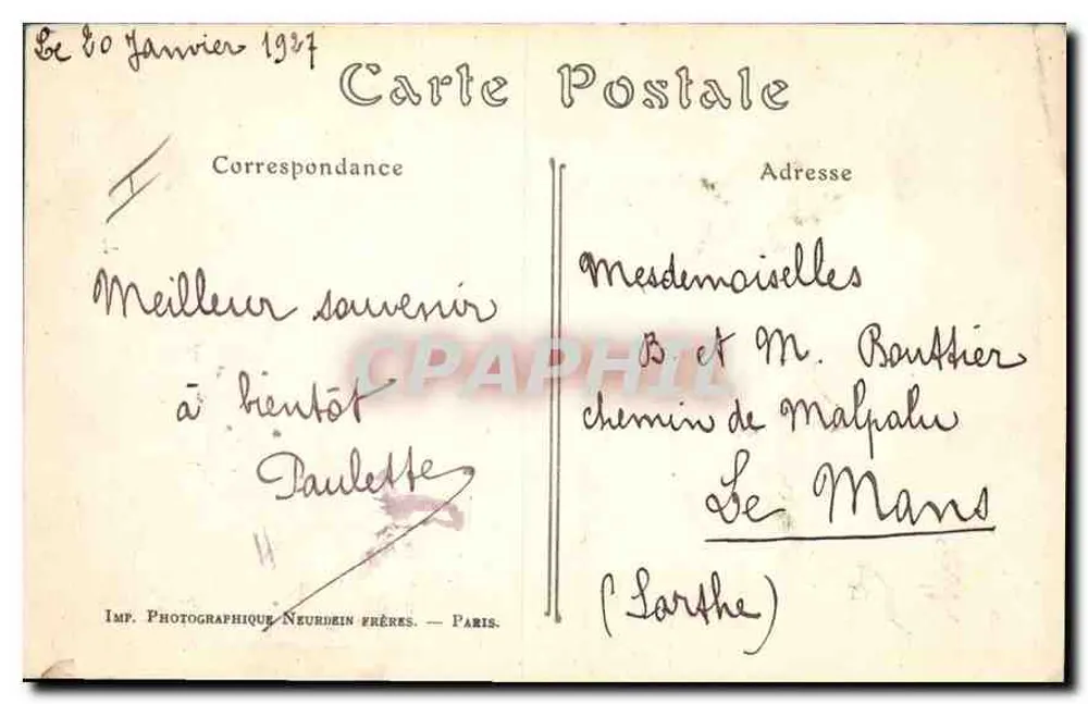 Rennes — O Palácio de Justiça — ND. Fot. - Verso