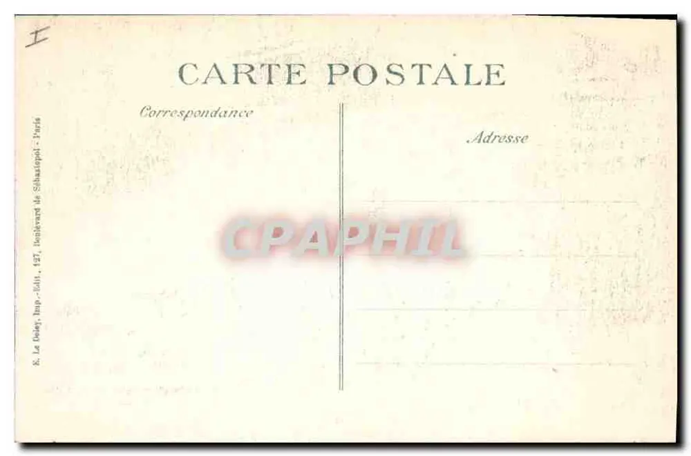 Antwerpen — Gebrannte Häuser in der Nähe des Place Verte — Serie 15me — Verleger (B.L.D.) - Rückseite