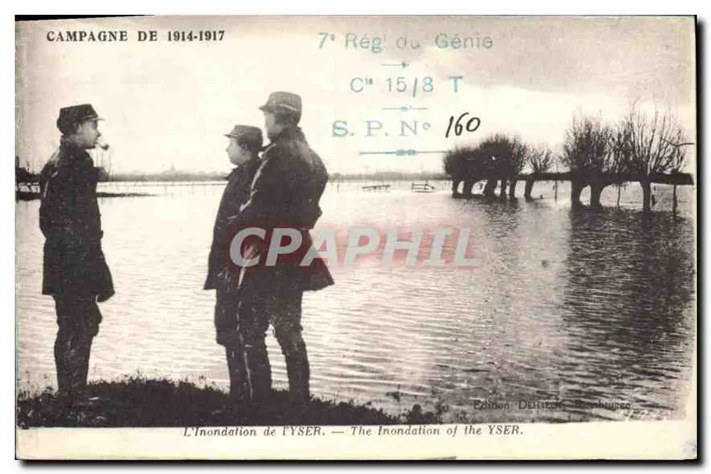 Die Überschwemmung der Yser — 7. Ingenieurregiment — Edition DEHATON, Neuilly-sur-Marne - Vorderseite