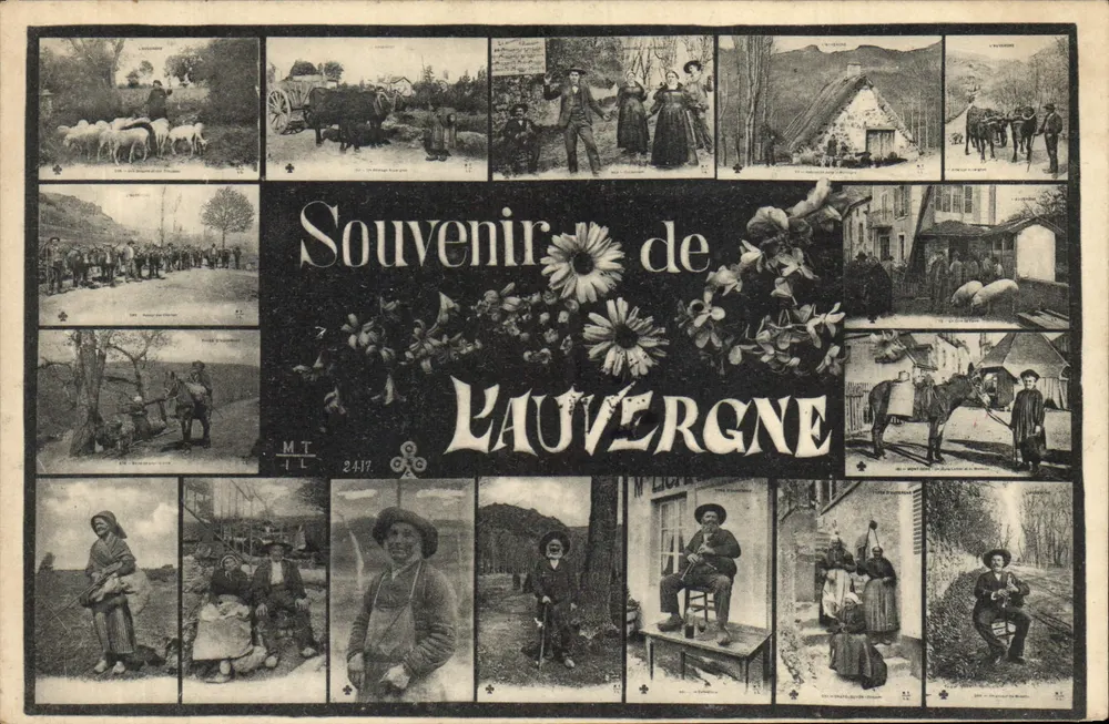 L'AUVERGNE — Souvenir de L'AUVERGNE — M.T. 2417 - Frente
