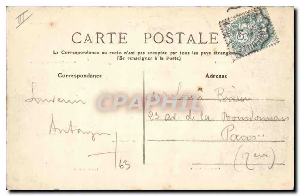 L'AUVERGNE — Lembrete da Auvergne — MTIL 2408 - Verso