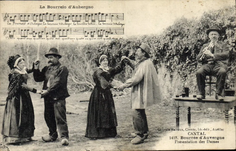 Bourrée de Auvergne — Dança tradicional — Germain Malroux, Civette, lib.-editora, Aurillac - Frente
