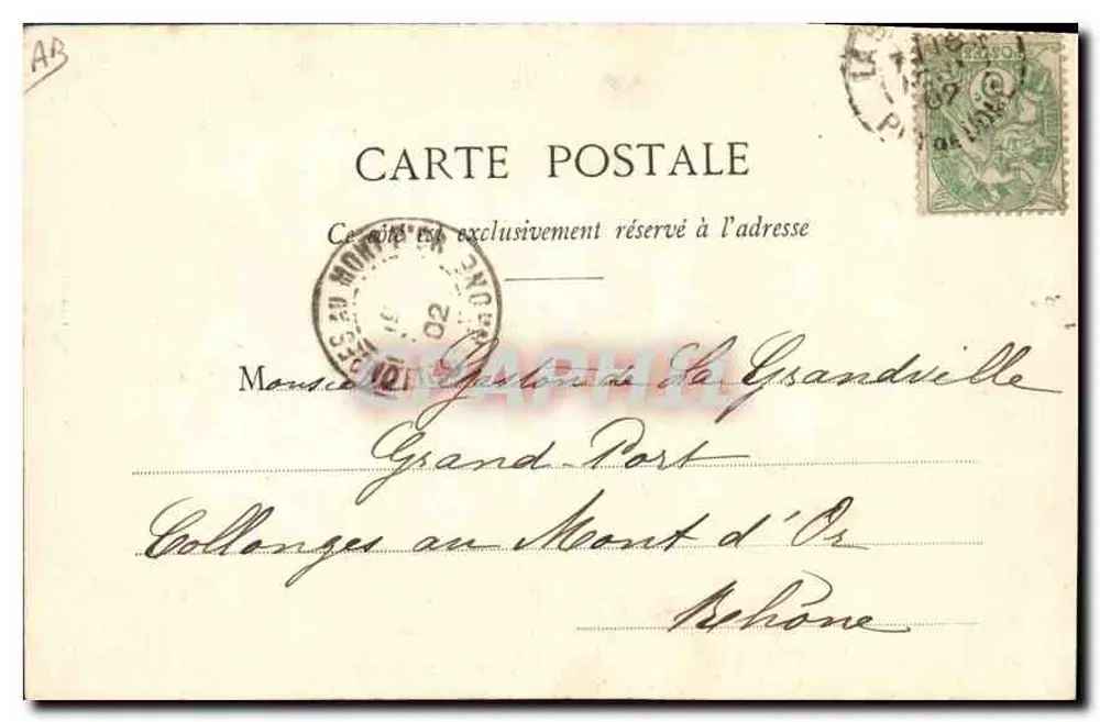 Auvergne - Vieux Berger — Lib. Bougét-Rémi, rue de l'Écou, Clermont-Ferrand, n°152 - Verso