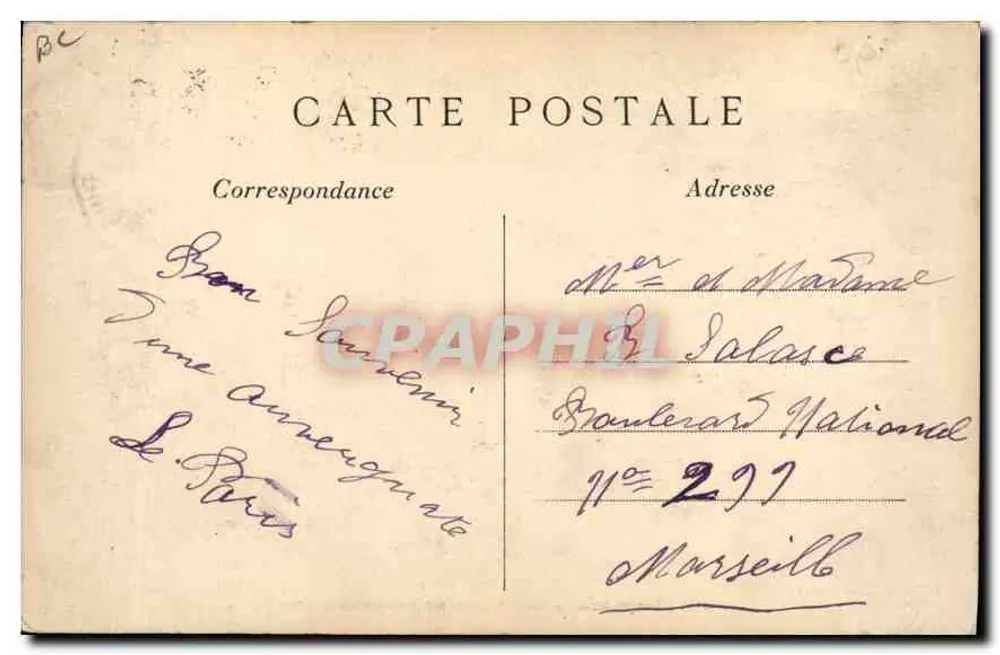 Bäuerliche Familie aus Auvergne auf dem Weg zum Markt — L'Hirondelle Paris, n°34 - Rückseite