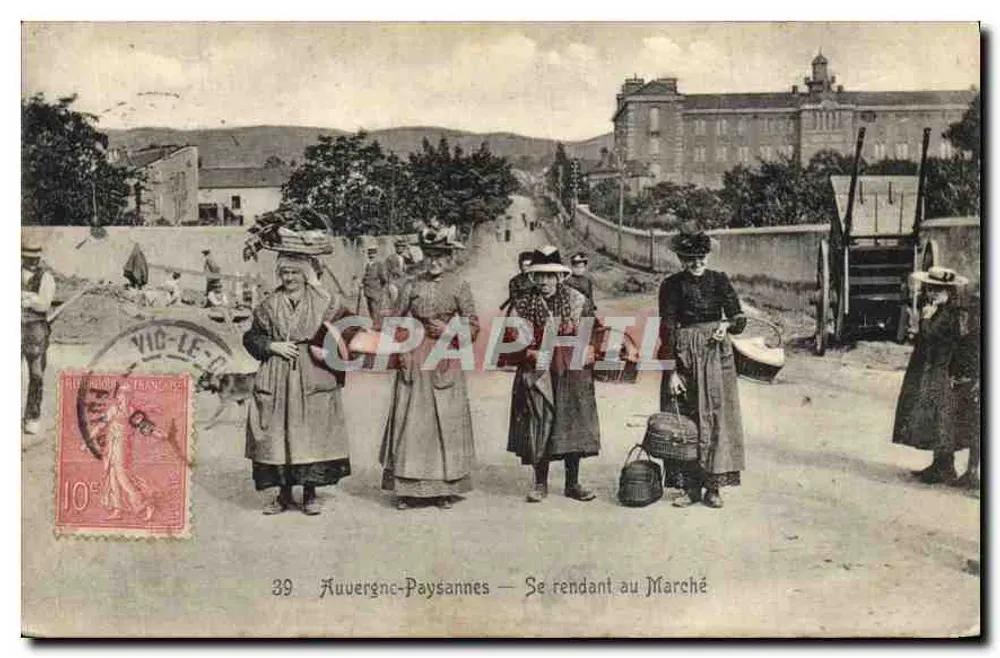 Auvergne - Frauen auf dem Weg zum Markt - Verlag nicht sichtbar, Nr. 39 - Vorderseite
